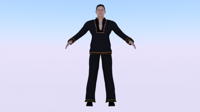 Male in Boho Modelo 3D .c4d .max .obj .3ds .fbx .stl .blend 