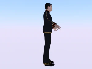 Male in Boho 3D Model