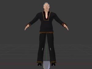 Male in Boho 3D Model