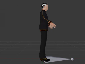 Male in Boho 3D Model