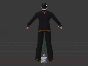 Male in Boho 3D Model