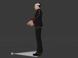 Male in Boho 3D Model