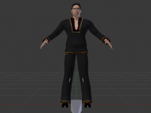 Male in Boho Modelo 3D