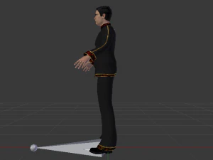 Male in Boho 3D Model