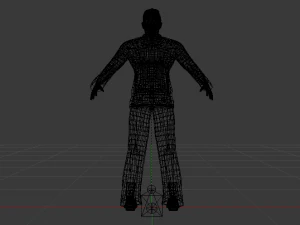 Male in Boho 3D Model