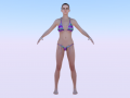 A Woman in a Bikini 01 3D Models