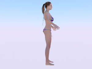 A Woman in a Bikini 01 Modelo 3D