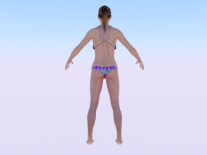 A Woman in a Bikini 01 Modelo 3D