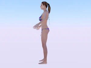 A Woman in a Bikini 01 3D Model