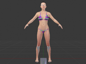 A Woman in a Bikini 01 Modelo 3D