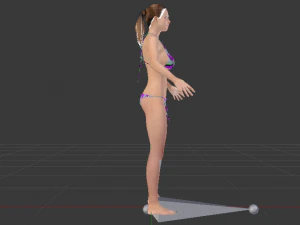 A Woman in a Bikini 01 3D Model