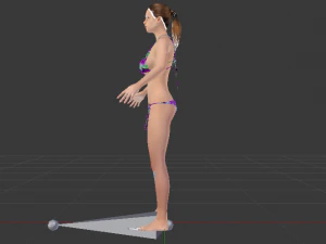 A Woman in a Bikini 01 3D Model