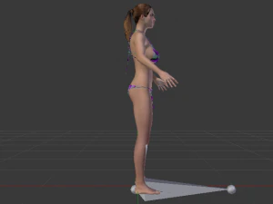 A Woman in a Bikini 01 3D Model
