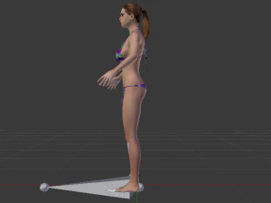 A Woman in a Bikini 01 3D Model