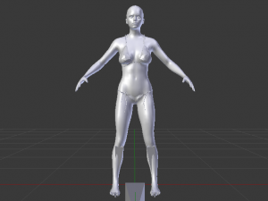 A Woman in a Bikini 01 Modelo 3D