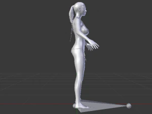 A Woman in a Bikini 01 3D Model