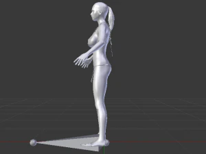 A Woman in a Bikini 01 3D Model