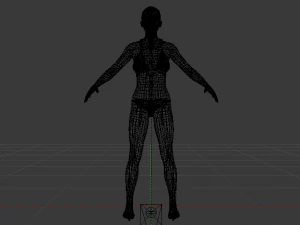 A Woman in a Bikini 01 3D Model