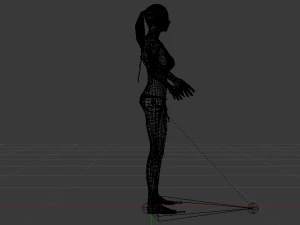 A Woman in a Bikini 01 3D Model