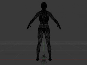 A Woman in a Bikini 01 3D Model