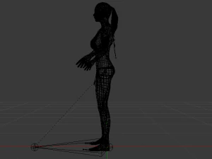 A Woman in a Bikini 01 3D Model