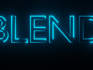 Looped Text Animation - made in Blender 3D Model