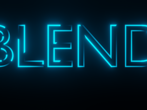 Looped Text Animation - made in Blender 3D Model