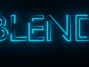 Looped Text Animation - made in Blender 3D Model