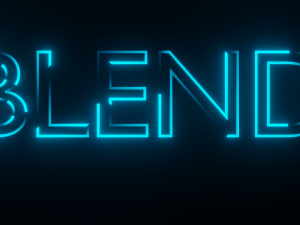 Looped Text Animation - made in Blender 3D Model