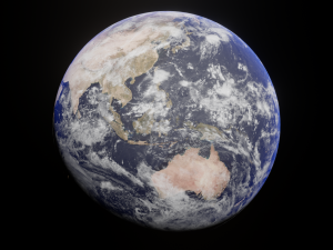 Earth - made in Blender Modèle 3D