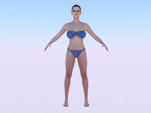 A Woman in a Bikini 02 3D Models
