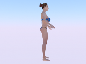 A Woman in a Bikini 02 3Dモデル