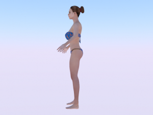 A Woman in a Bikini 02 3Dモデル