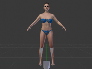 A Woman in a Bikini 02 3Dモデル