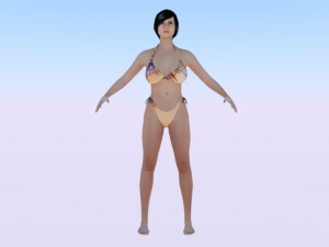 A Woman in a Bikini 03 3D Models