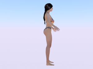 A Woman in a Bikini 03 3Dモデル