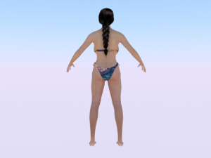 A Woman in a Bikini 03 3Dモデル