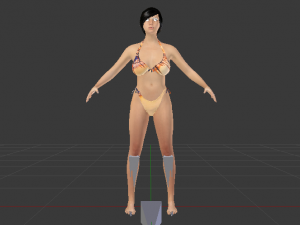 A Woman in a Bikini 03 3Dモデル