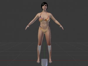 A Woman in a Bikini 03 3Dモデル