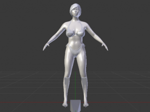 A Woman in a Bikini 03 3Dモデル