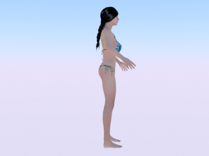 A Woman in a Bikini 04 3D-Modell