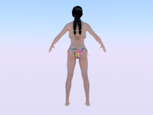 A Woman in a Bikini 04 3D-Modell