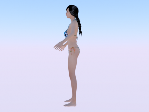 A Woman in a Bikini 04 3D-Modell