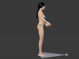 A Woman in a Bikini 04 3D Model