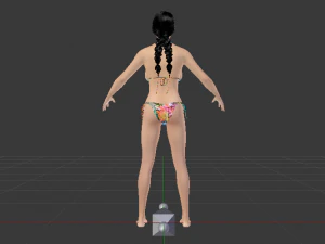 A Woman in a Bikini 04 3D Model