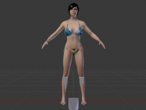 A Woman in a Bikini 04 3D-Modell