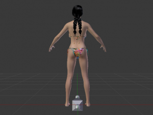 A Woman in a Bikini 04 3D-Modell