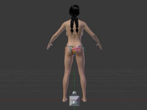 A Woman in a Bikini 04 3D Model