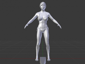 A Woman in a Bikini 04 3D-Modell
