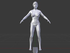 A Woman in a Bikini 04 3D Model